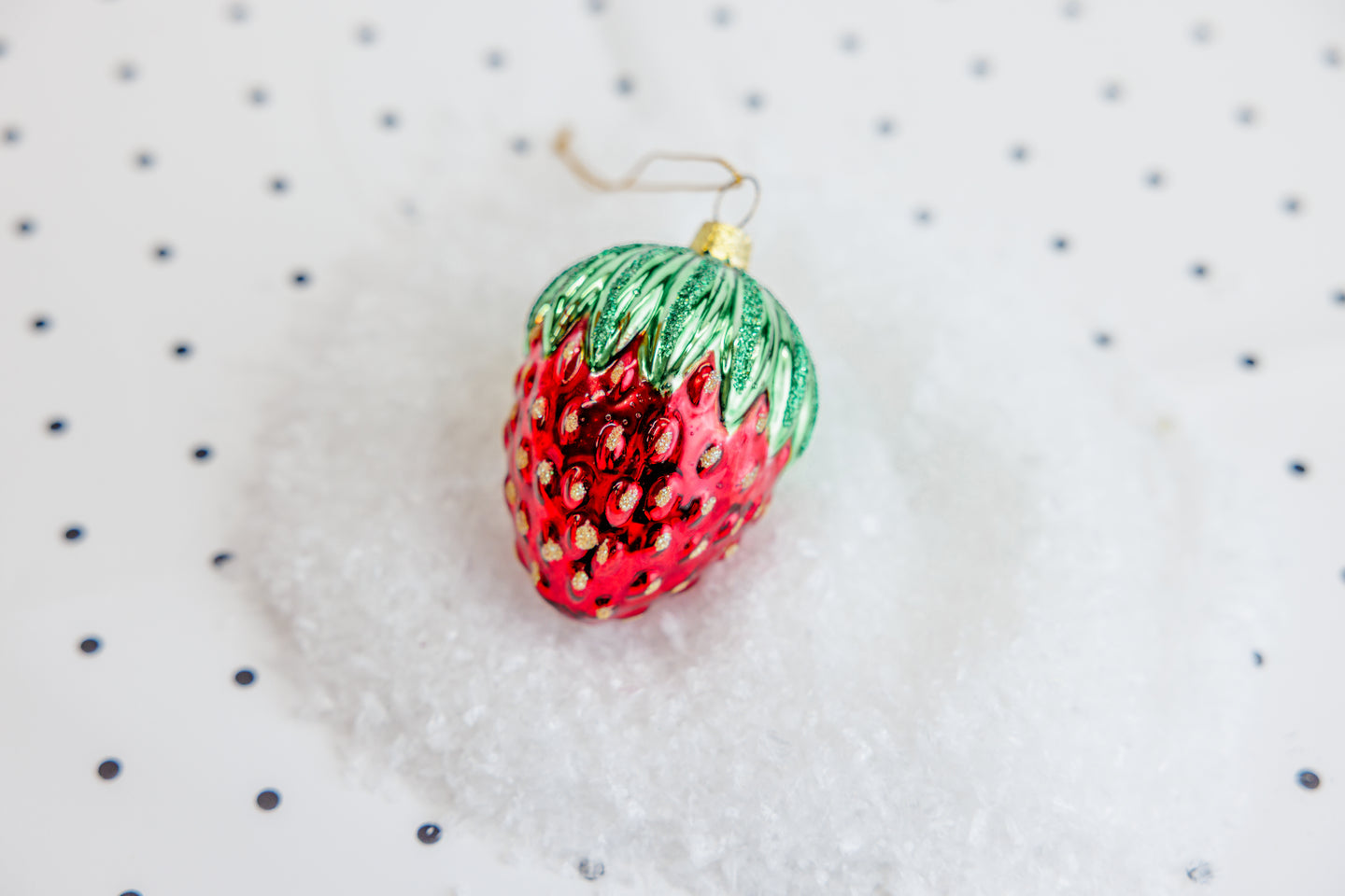 Vintage Strawberry Ornament